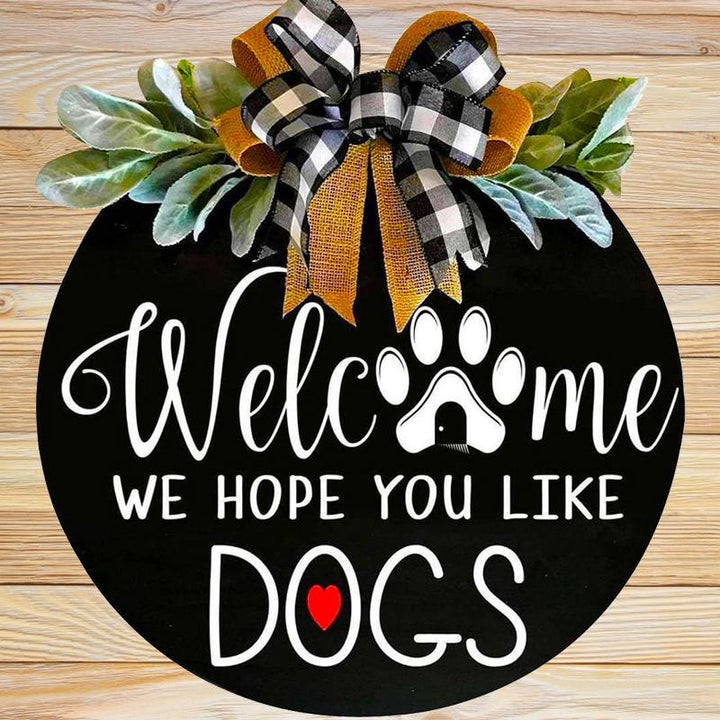 Wooden Welcome Panel on Animals | Stornfield