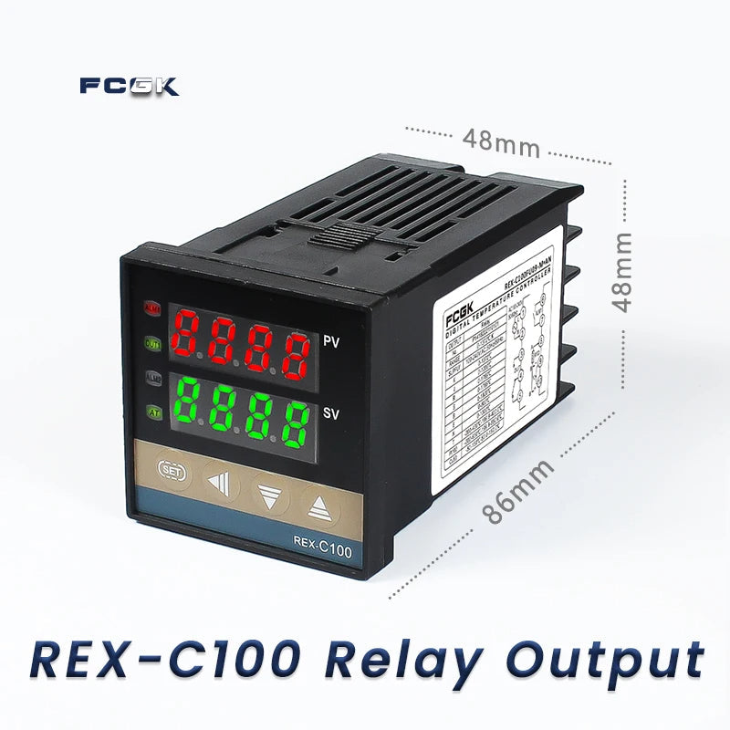 REX-C100 SSR Output Thermostat Digital Timer | Stornfield