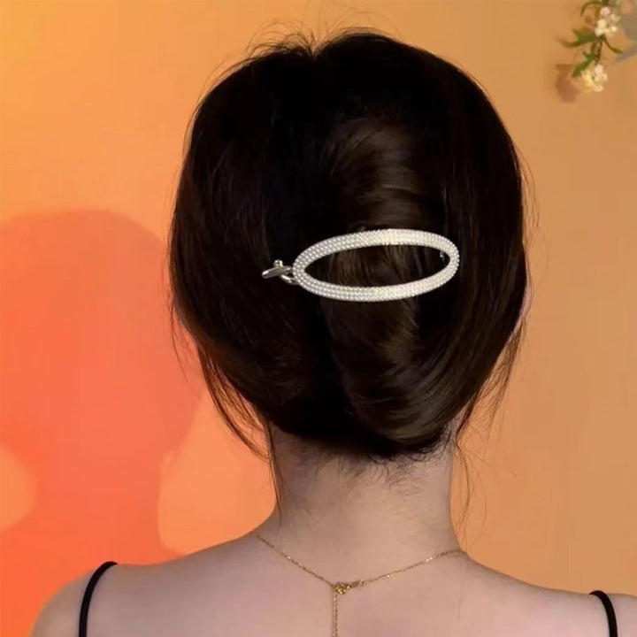 Sparkling Curved Minimalist Hair Buckle | Stornfield