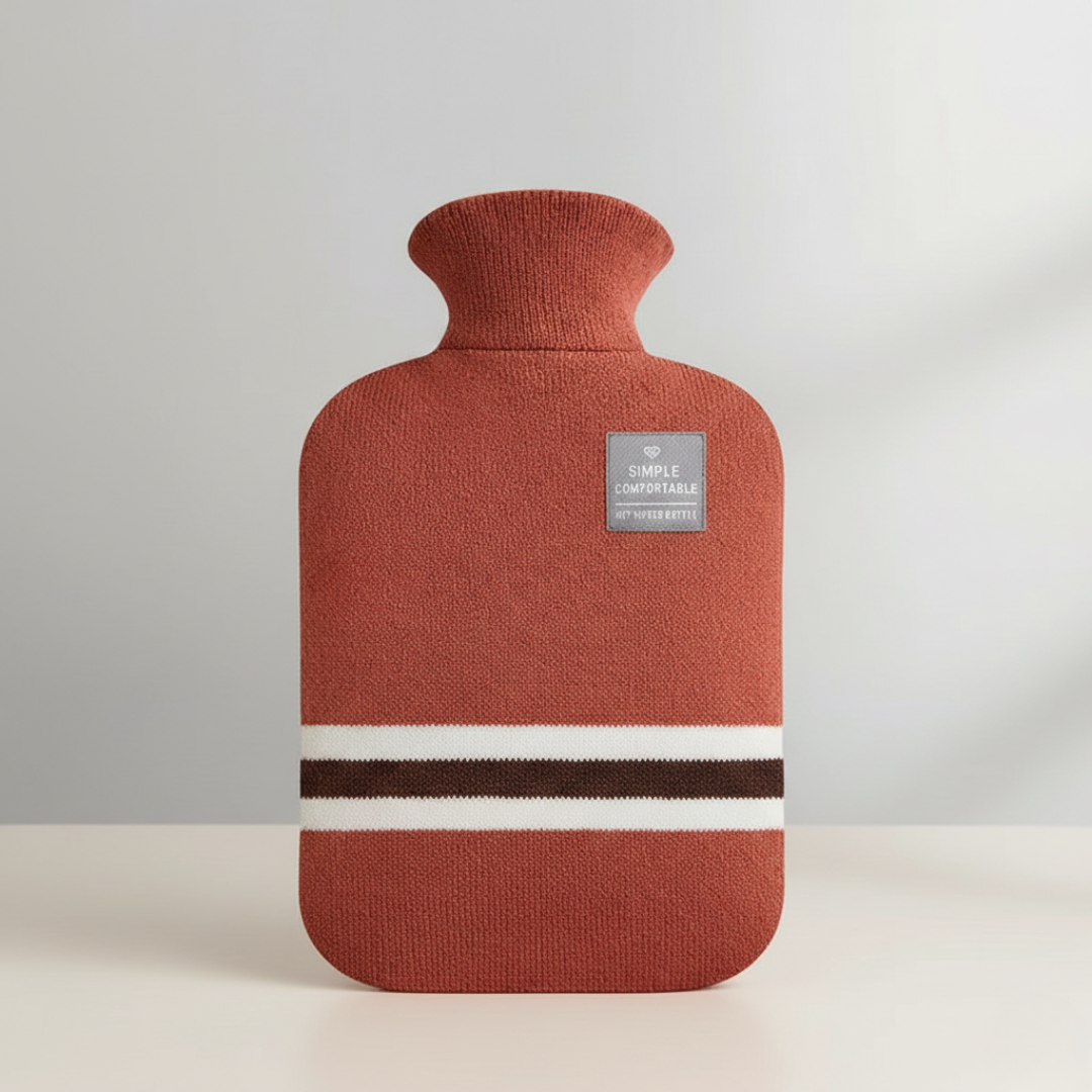 Hot water bottle 2L with knitted cover | Stornfield