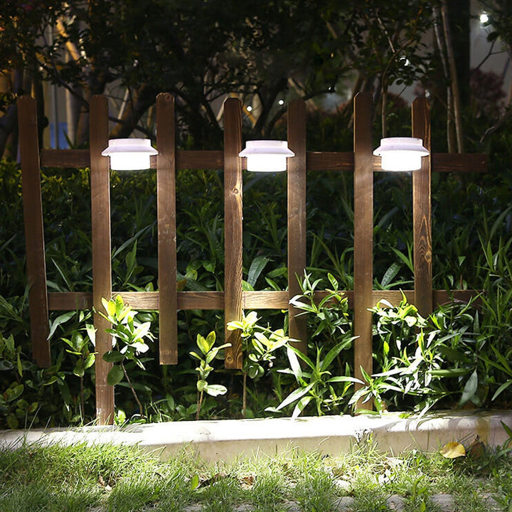 Solar Cylinder LED Outdoor Waterproof Fence Wall Sconce Lamp | Stornfield