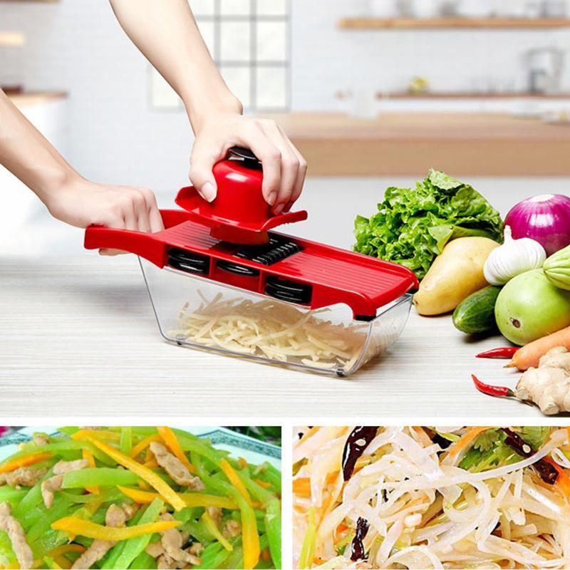 Vegetable Cutter with Six Steel Blades | Stornfield