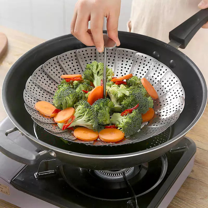 Flower-shaped Steel Folding Steamer | Stornfield