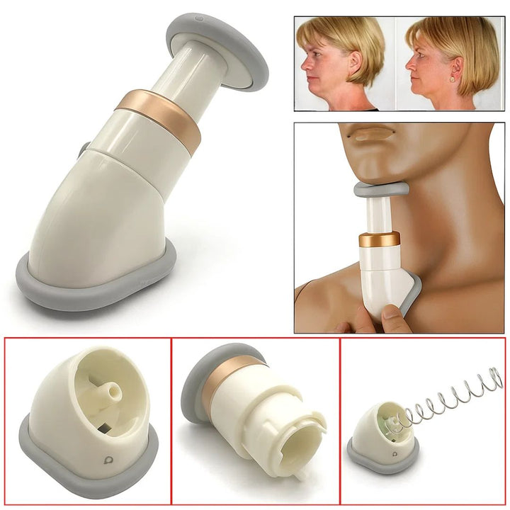 JawDefine | Double Chin Eliminator – Neck Reducer – Coil Resistance – Lightweight – Home Facial Exercise Bowl