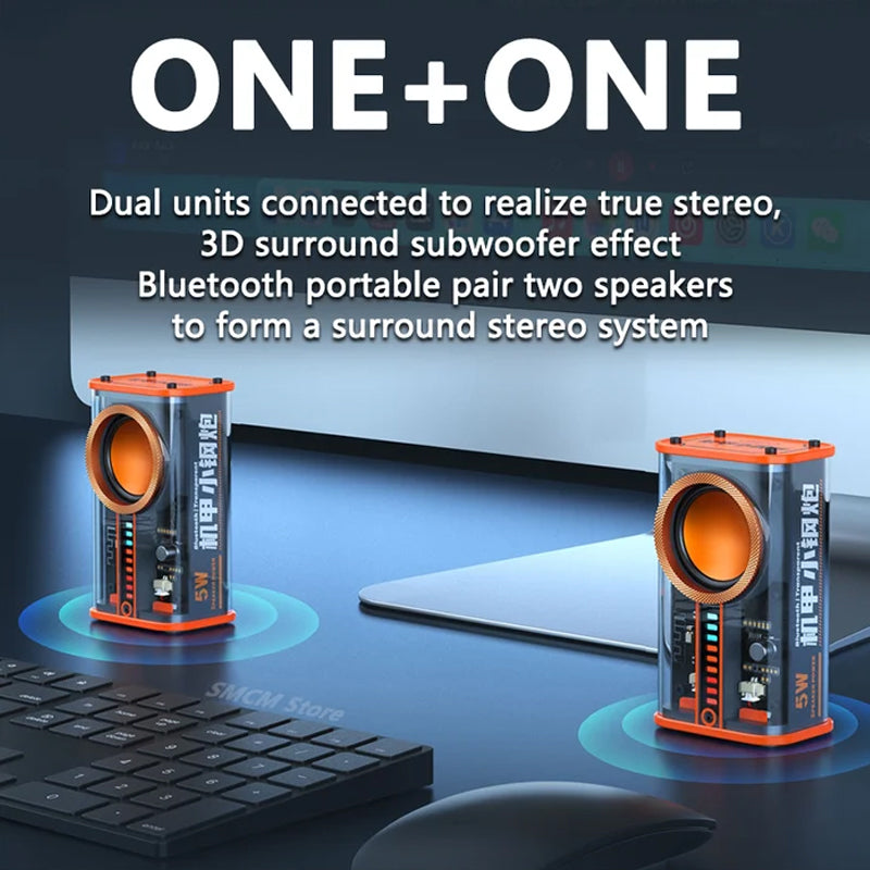 Transparent Mecha Wireless Bluetooth Speaker | Stornfield