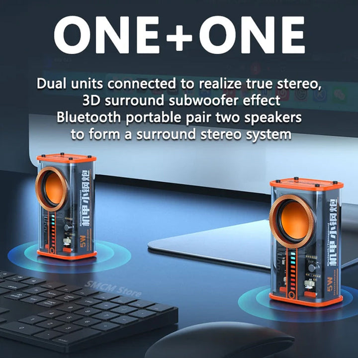 Transparent Mecha Wireless Bluetooth Speaker | Stornfield