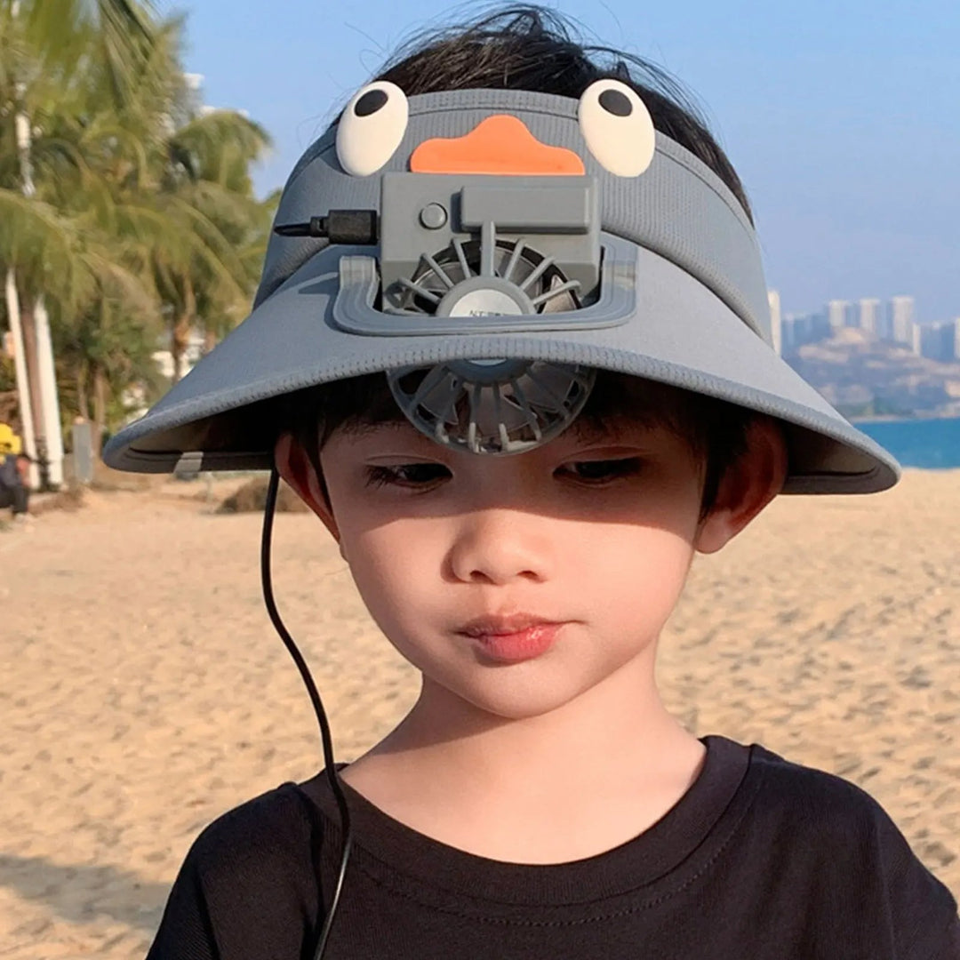 Kids Sun Visor Hat with Cooling Fan Hat | Stornfield