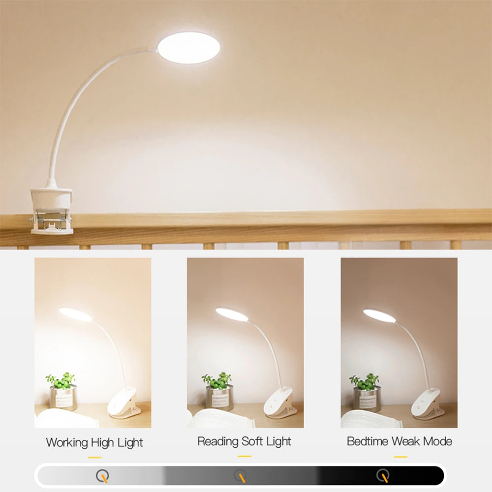 Stornfield | Cordless Clip-On Bedside Lamp