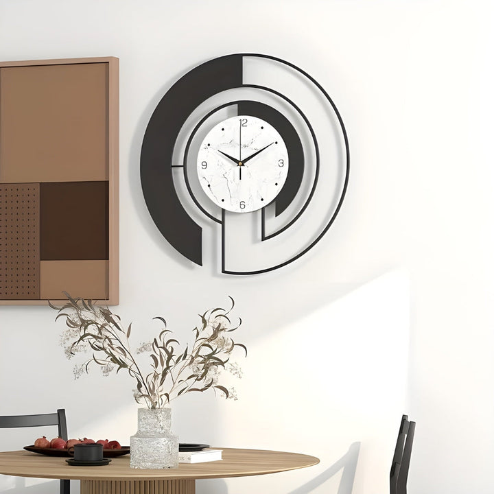 Stornfield Silent Geometric Wall Clock with Peaceful Movement for Quiet Spaces