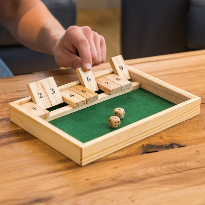 Shut The Box Game - Fun Table Math Game for Adults and Kids | Stornfield