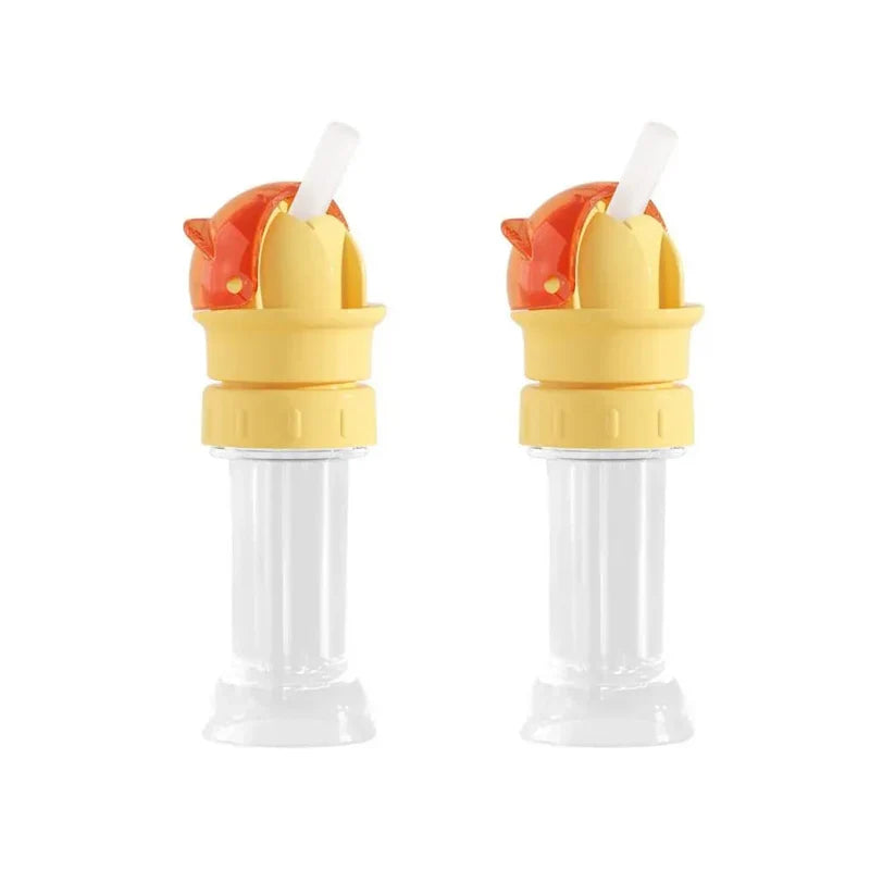 Reusable drinking bottle for children with straw lid | Stornfield