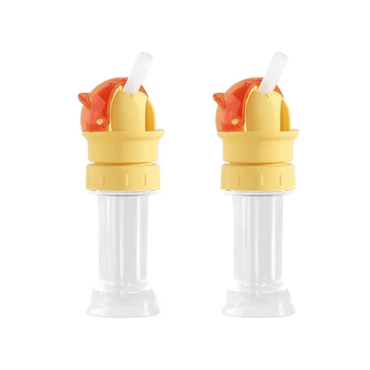 Reusable drinking bottle for children with straw lid | Stornfield