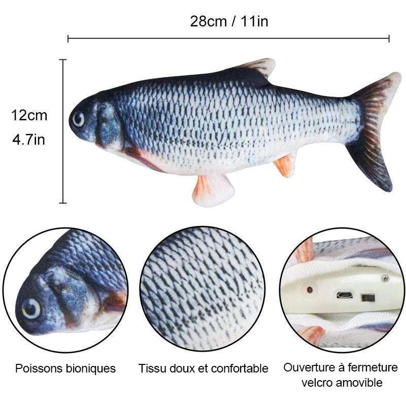 USB Rechargeable Simulated Flopping Fish Cat Toy | Stornfield
