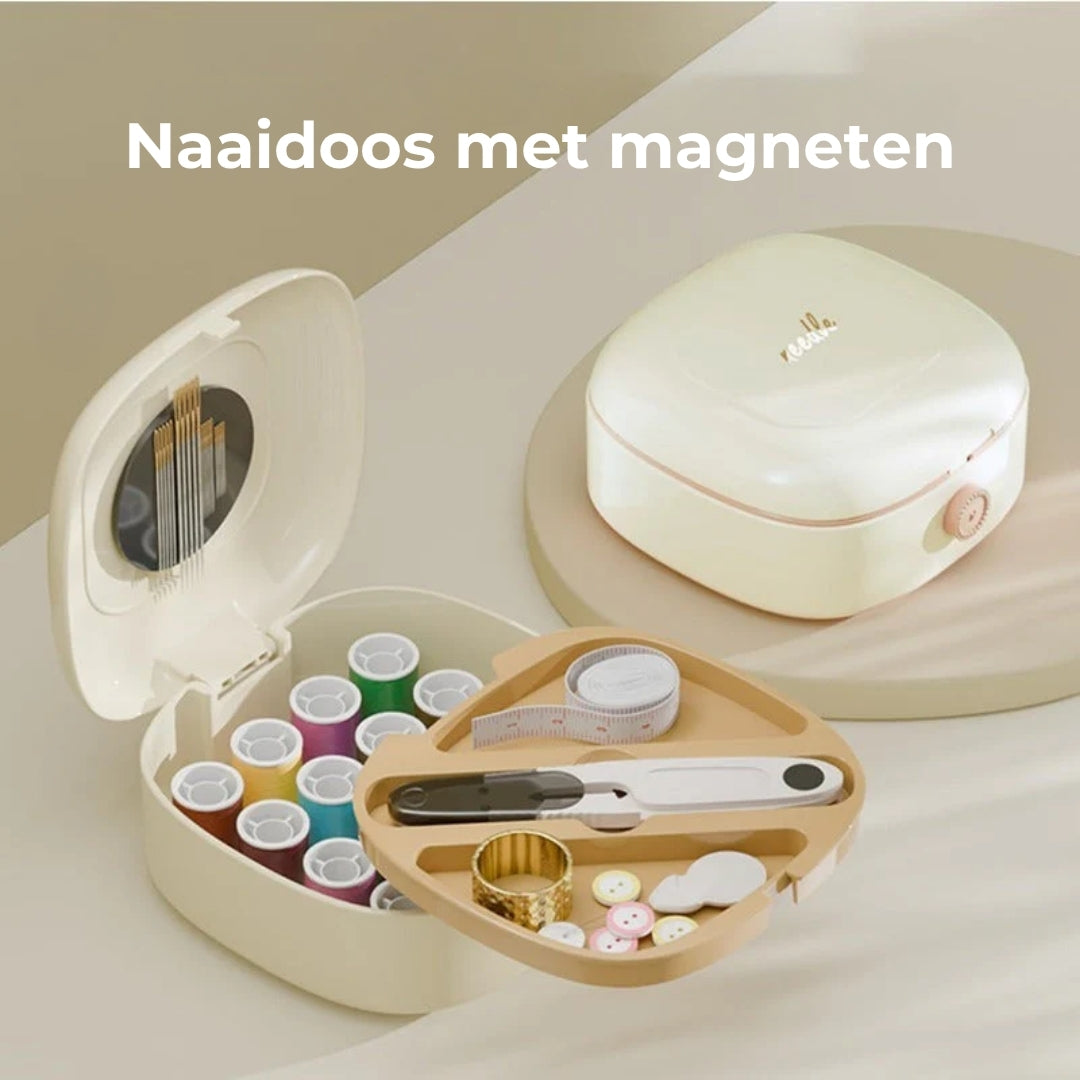 Magnetic sewing kit with double-layer box | Stornfield