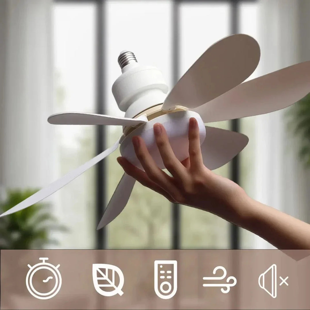 Ceiling fan LED with remote control and dimmable light | Stornfield