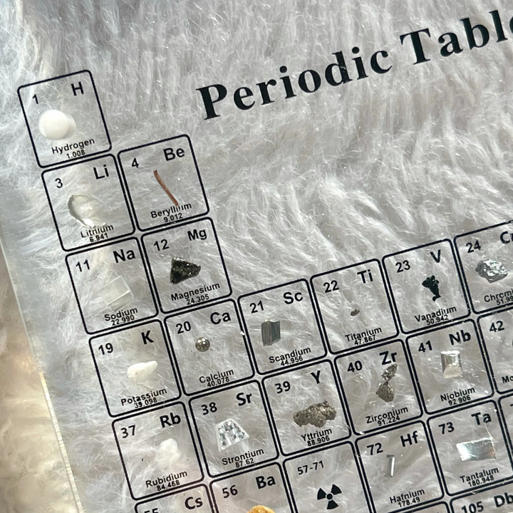 Illuminated Periodic Table with Real Elements - Elementa | Stornfield