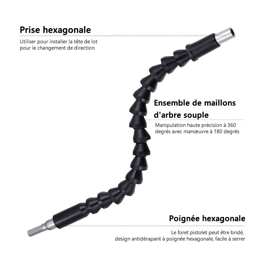 Flexible drill extension with screw drill holder | Stornfield
