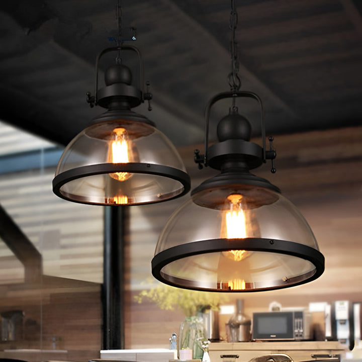 Stornfield | Industrial Retro Iron Antique Glass Chandelier for Ceiling