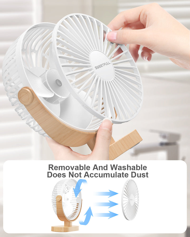 6.5 Inch USB Small Desk Fan for Home Office Car Outdoor Travel | Stornfield