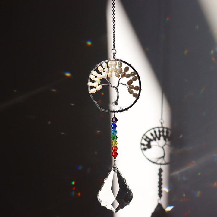 Crystal Wind Chime Tree Of Life Suncatcher | Stornfield