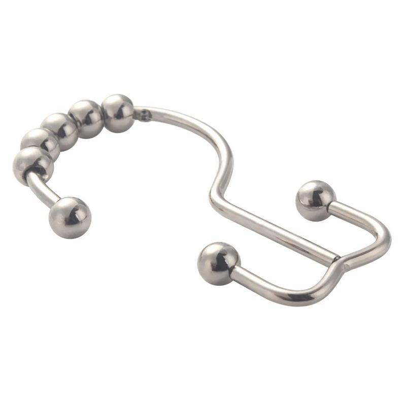 Stainless Steel Shower Curtain Hooks (12 pieces) | Stornfield