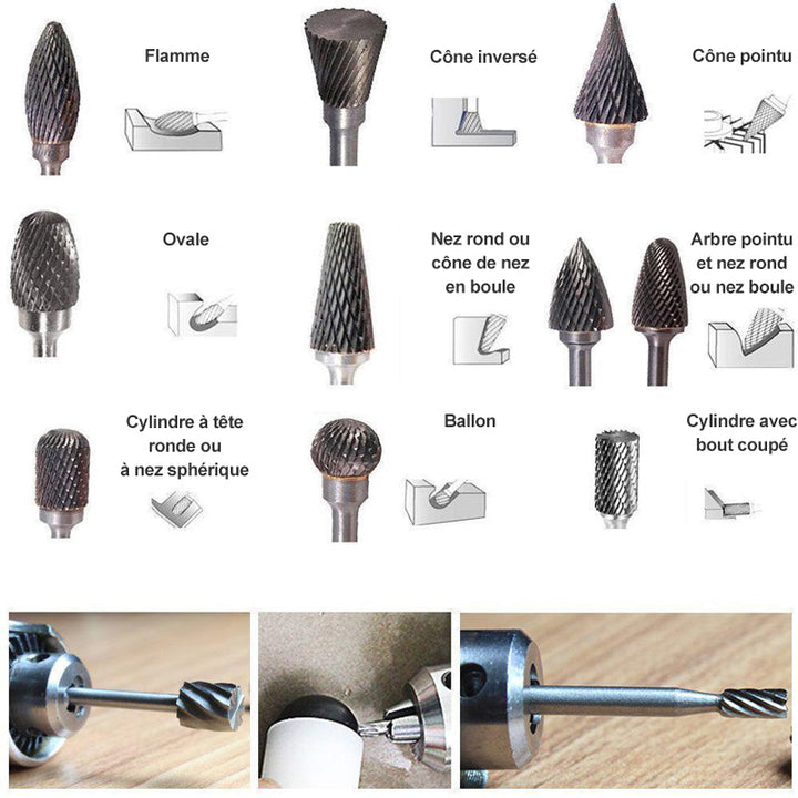 Tungsten Carbide Grinding Head (10 PCS) | Stornfield