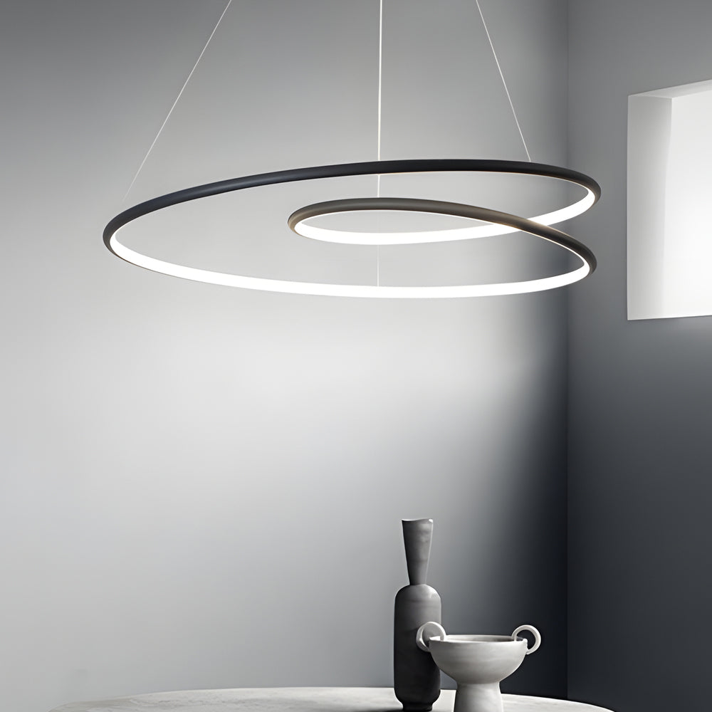 Modern LED Dimmable Pendant Light - Height Adjustable Ceiling Light for Dining Room & Living Room | Stornfield