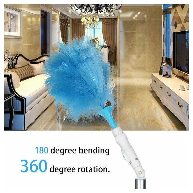 360° Rotatable Electric Spin Duster Motorized Dust Wand with 2 Brushes | Stornfield