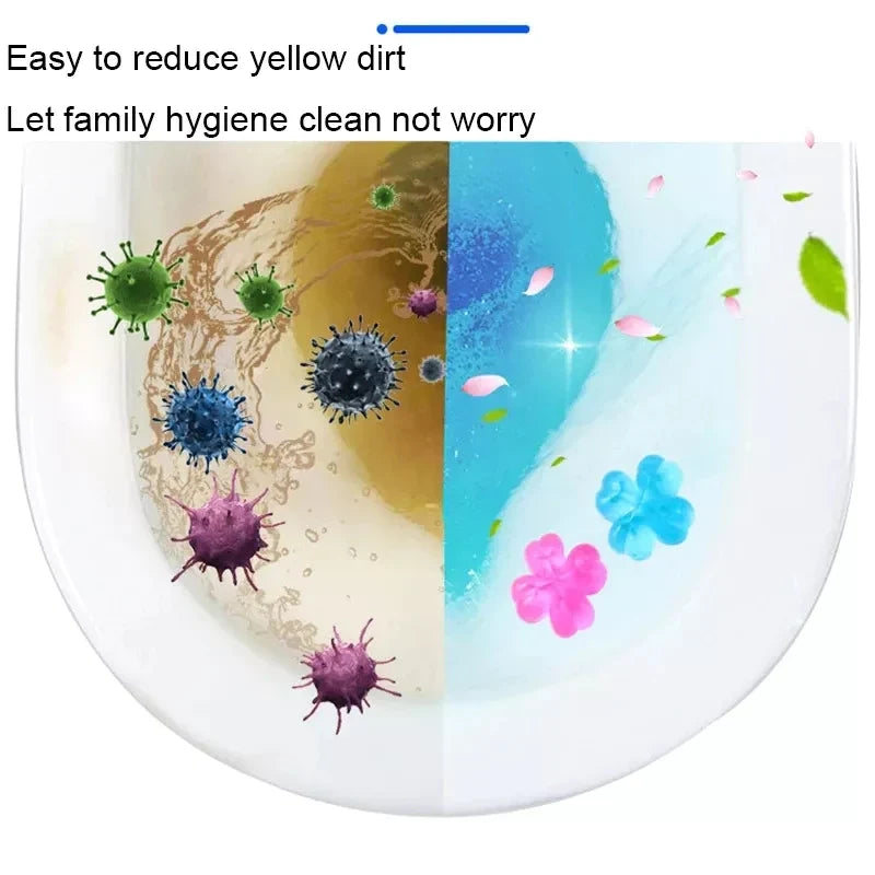 Toilet Freshener Cleaner Gel Flower Stamp Stornfield