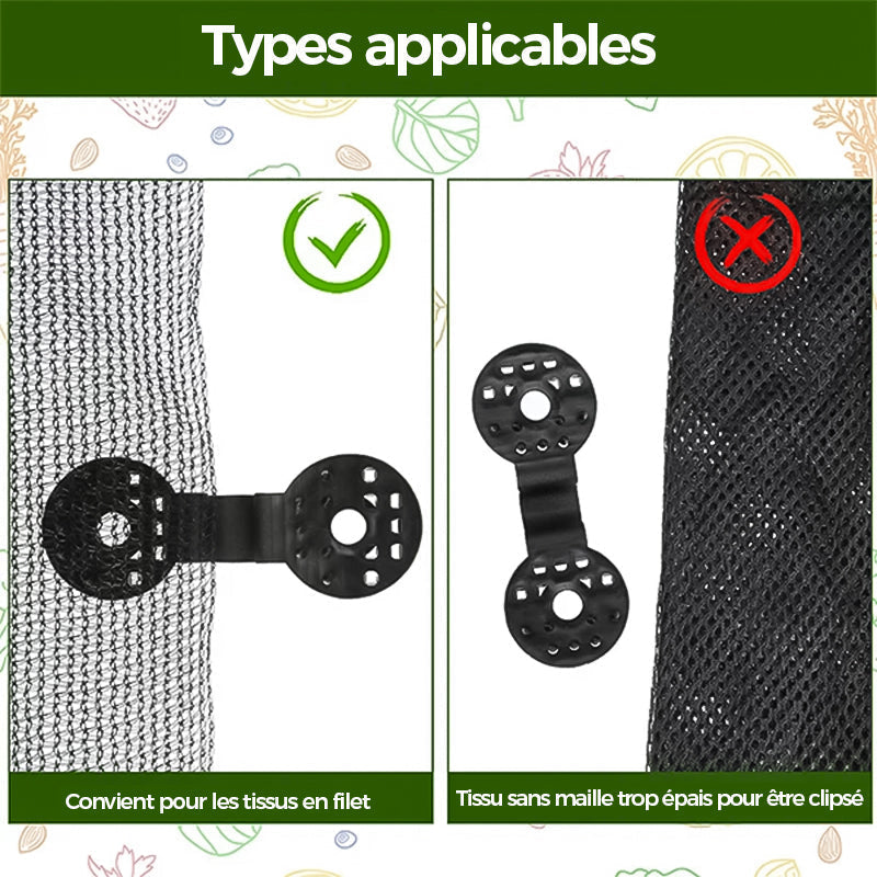 Plastic clips for shade cloth | Stornfield