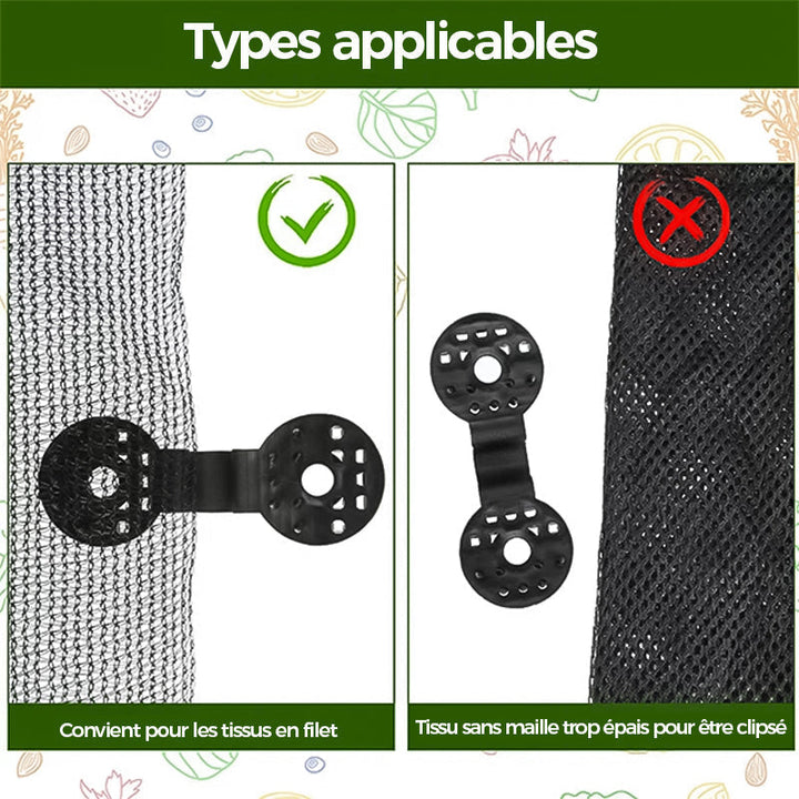 Plastic clips for shade cloth | Stornfield