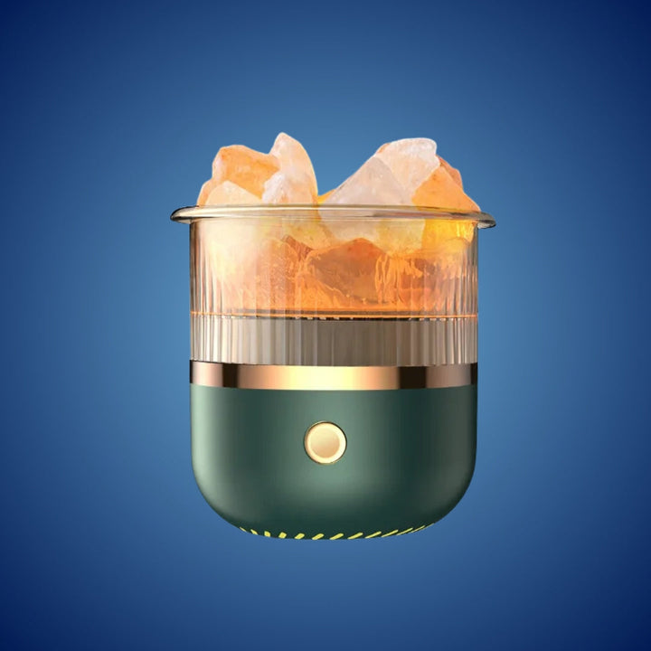 SereniGlow Crystal Salt Humidifier | USB Aroma Diffuser – Night Light & Air Purifier – For Relaxation, Stress Relief & Improved Air Quality Stornfield