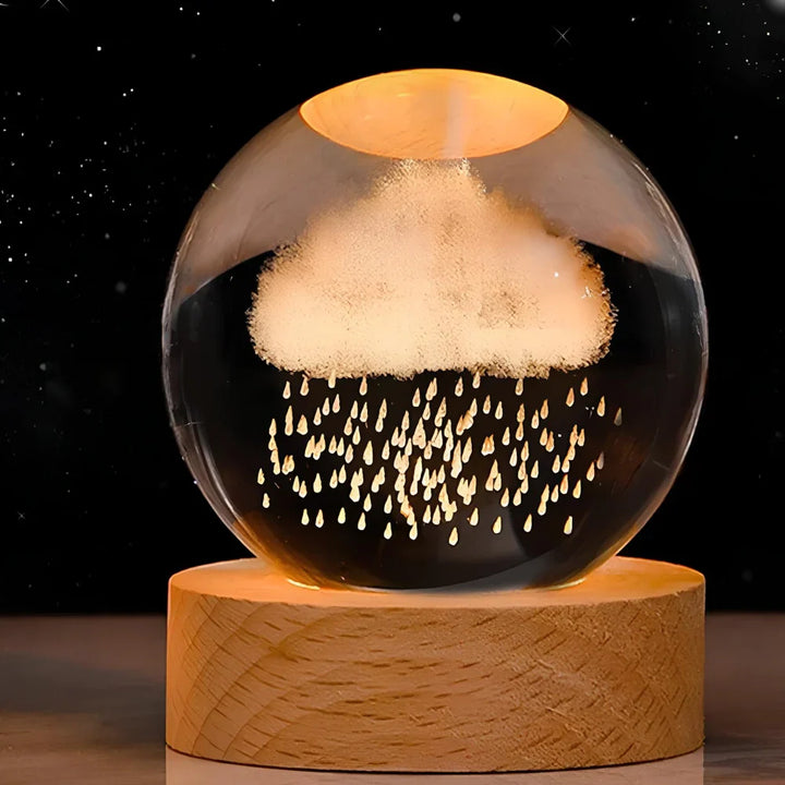 3D Engraved Crystal Sphere - Celestia | Stornfield