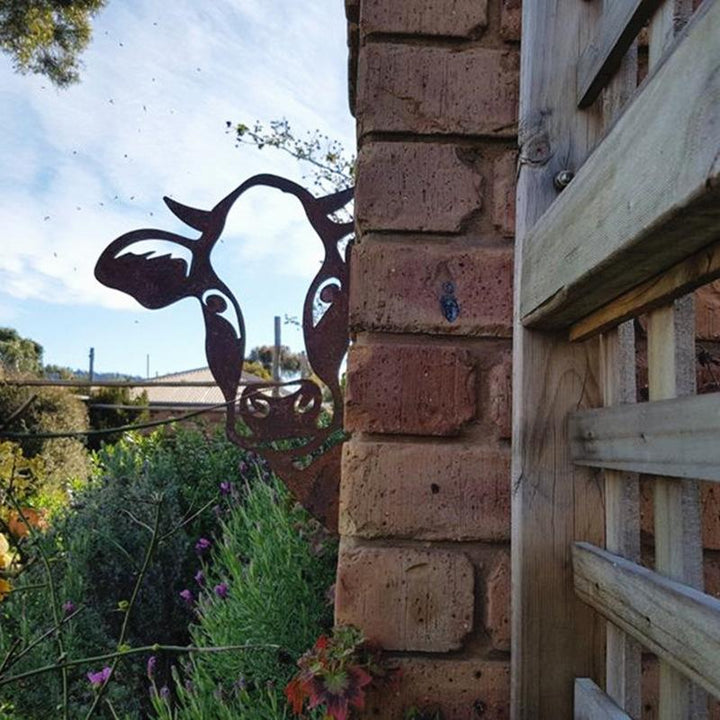 Outdoor Garden Farm Peeping Goat Metal Artwork Indoor Decoration | Stornfield