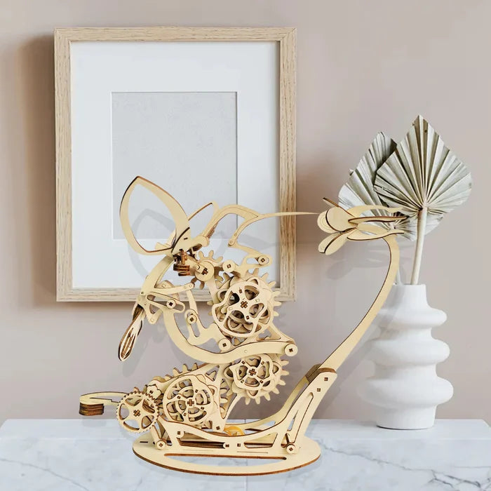 Stornfield | Wood kinetic hummingbird sculpture