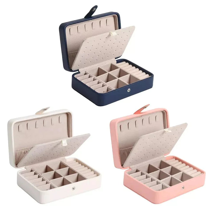 Leather Mini Double Layer Jewelry Box Stornfield