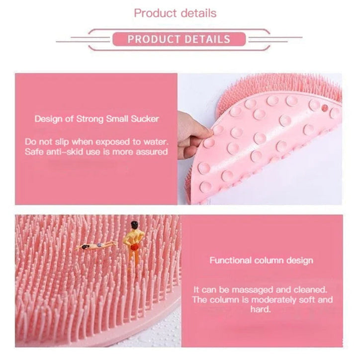 Shower Foot & Back Scrubber, Anti-Skid Bathroom Silicone Massage Pad | Stornfield