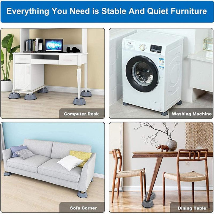 Anti-vibration washing machine support (4 pieces) | Stornfield