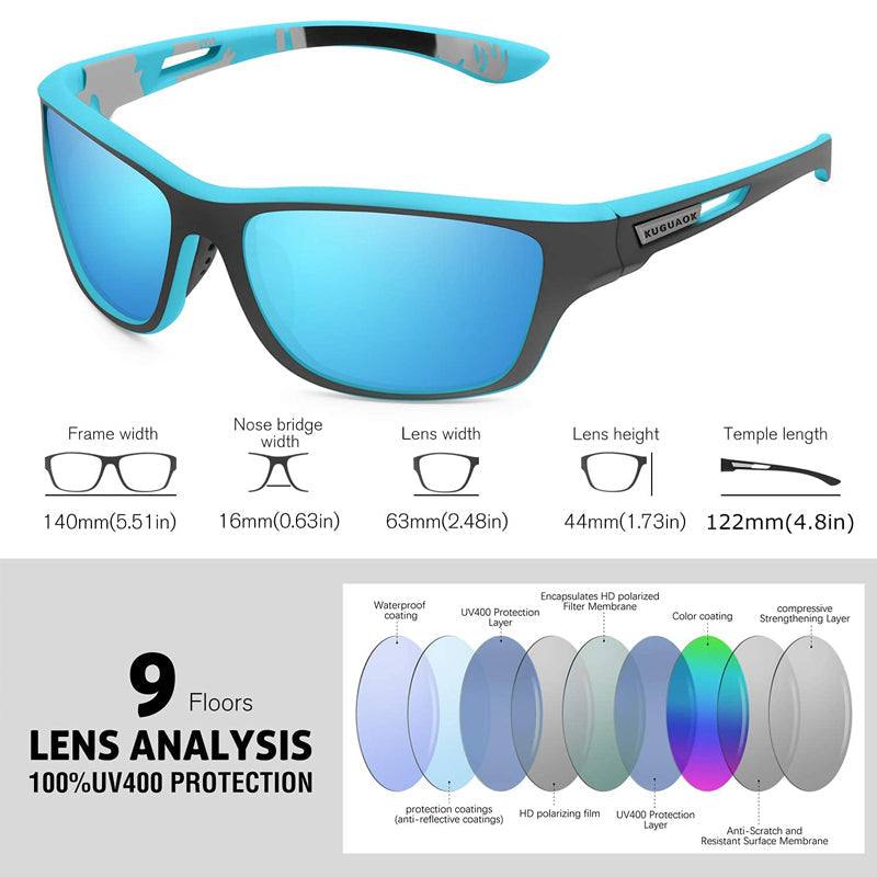 Stornfield | Outdoor Sport Sunglasses with Anti-Glare Polarized Lens