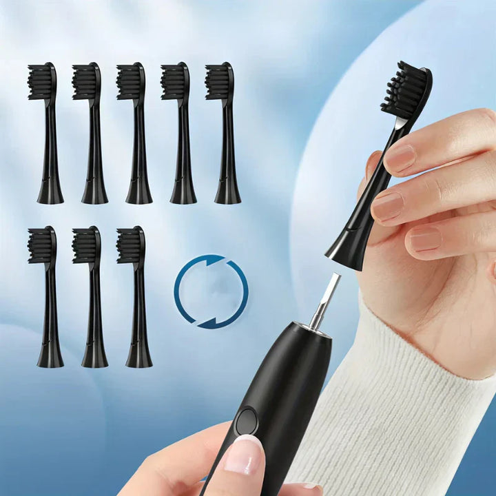 SonicPure rechargeaStornfielde toothbrush – Whisper quiet, powerful & includes 8 brush heads | Stornfield
