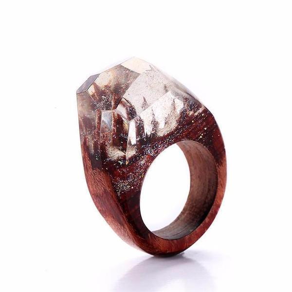 Quanta - Falling snow resin ring | Stornfield