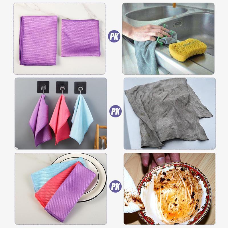 Fish Scale Microfiber Polishing Cleaning Cloth Set 5 Pcs | Stornfield