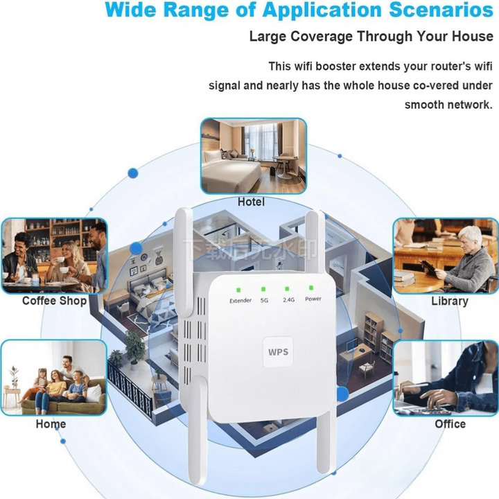 Stornfield | UltraXtend 5G WiFi Booster UK – Best Dual-Band WiFi Extender for Home & Garden Signal Coverage