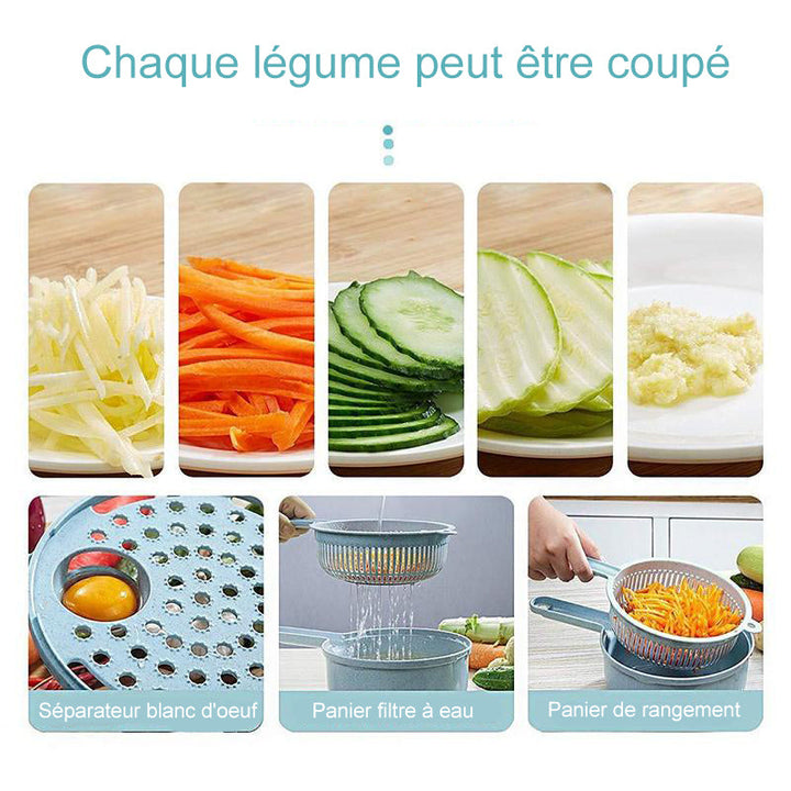 9 Pieces-Multifunctional Vegetable Slicer | Stornfield