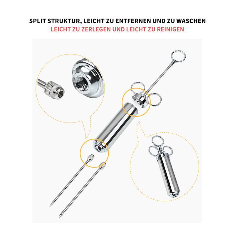 304 Marinade Injector made of Stainless Steel for Marinating Meat in the Kitchen | Stornfield