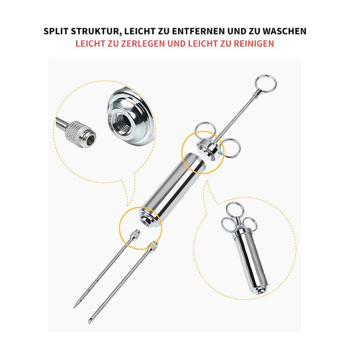 304 Marinade Injector made of Stainless Steel for Marinating Meat in the Kitchen | Stornfield