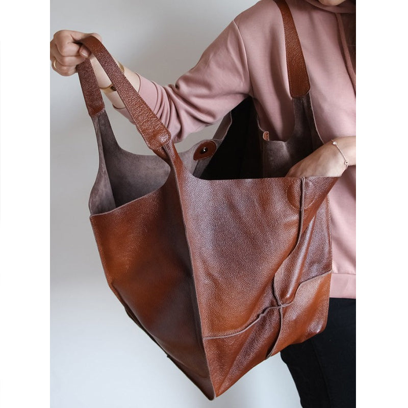 Stornfield | Oversized leather weekend handbags for women