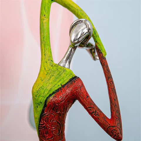 Stornfield | Modern Abstract Woman Sculptures – Handcrafted Colourful Resin Art for Home Decor