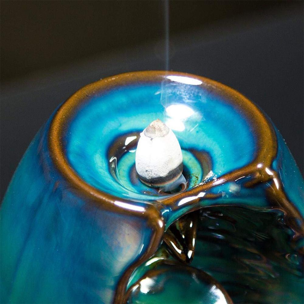 Stornfield | ZenFlow - Handcrafted Incense Holder with Mesmerizing Waterfall Smoke Effect