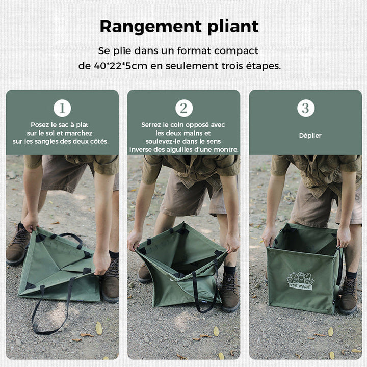 Foldable Multi-Purpose Waste Bin for Outdoor Use | Stornfield